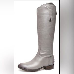 Sam Edelman Gray‎ Leather Riding Boots – Size 6W – New in Box